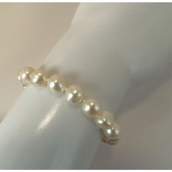 Authentic pearl beaded knotted bracelet - Picture 2 of 8